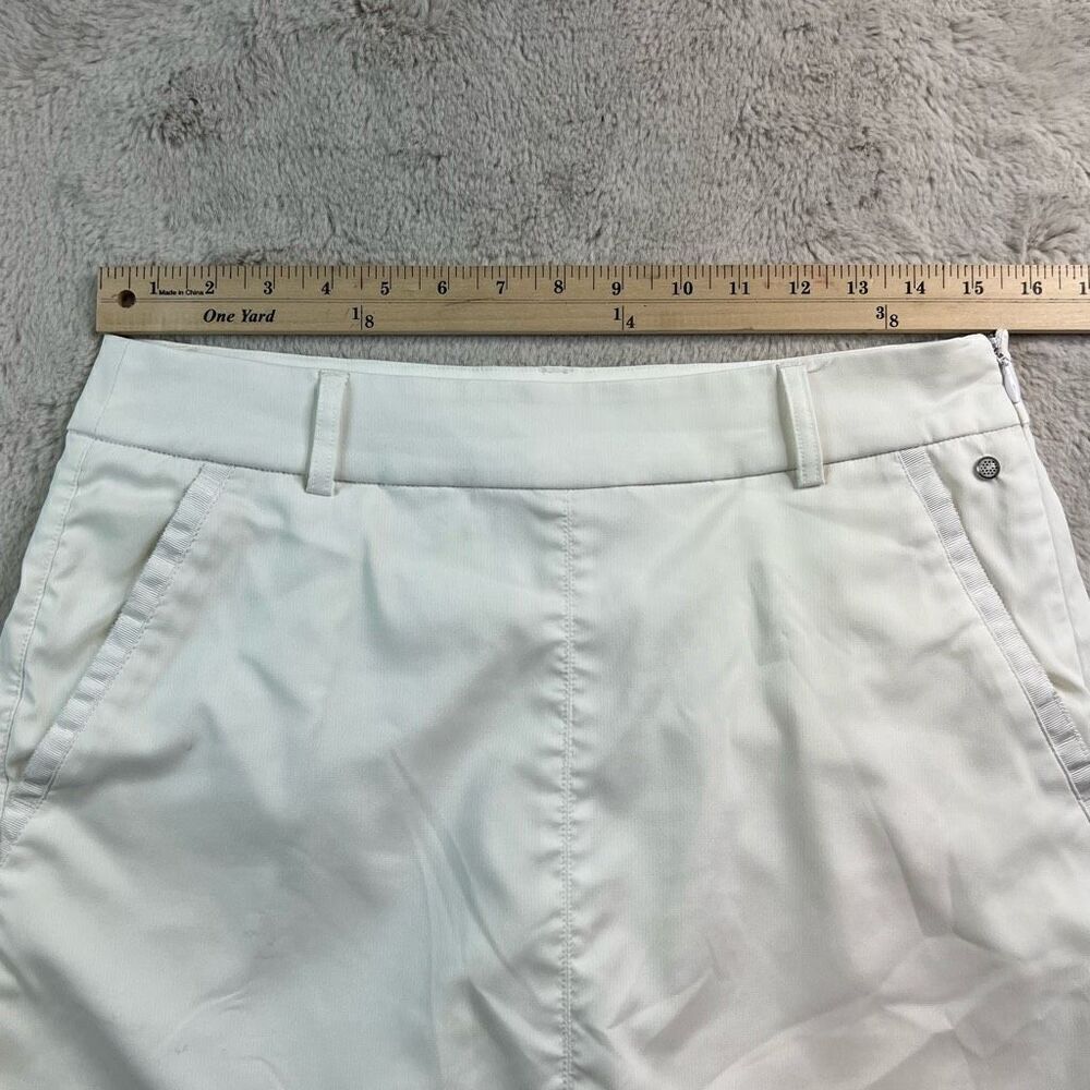 Puma Mini Skirt Skort Womens Size 4 White Golf Tennis Shorts Lined - Picture 9 of 12